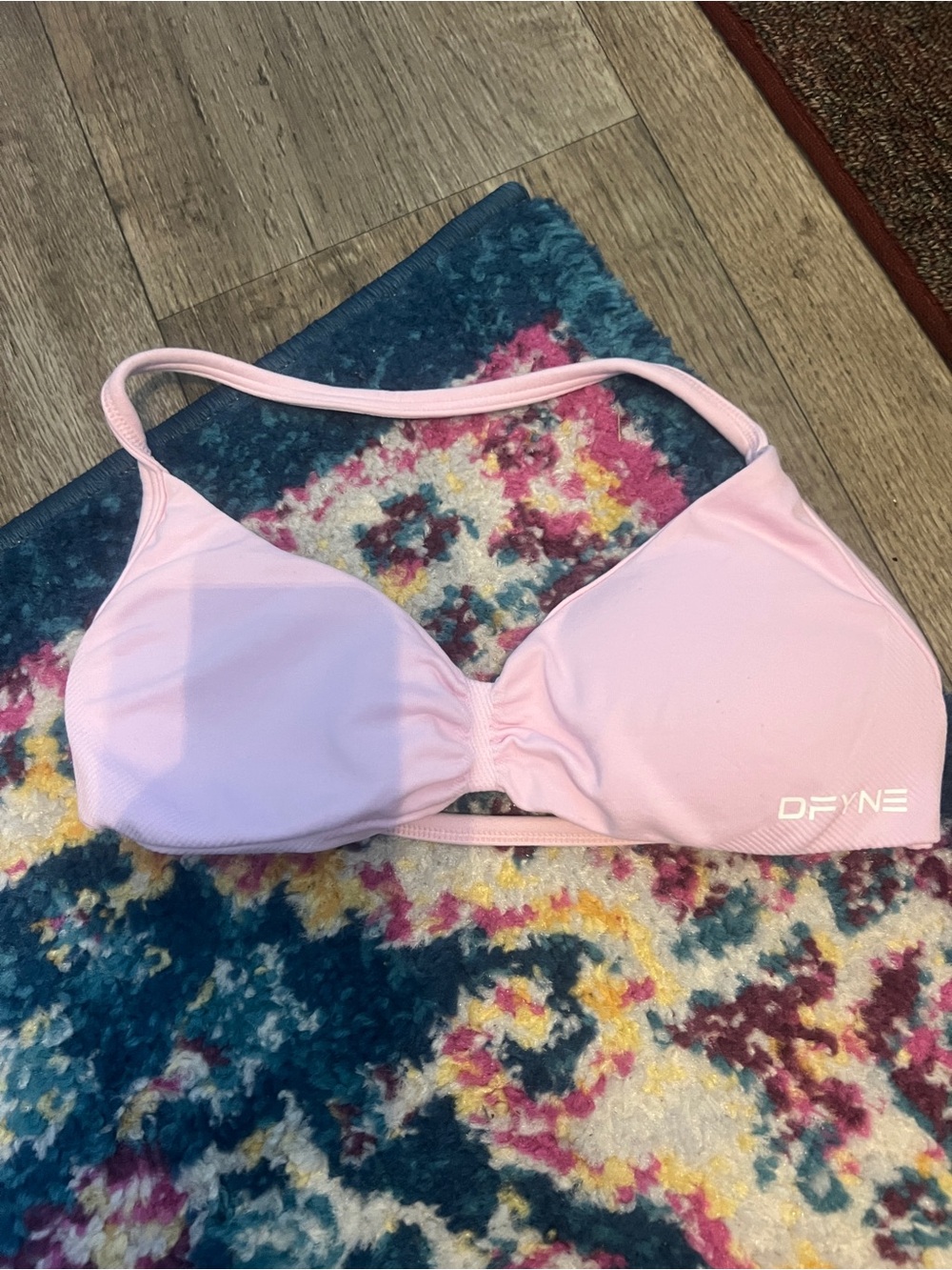 Dfyne pink sports bra xs